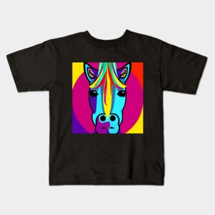 Colorful Horse Kids T-Shirt